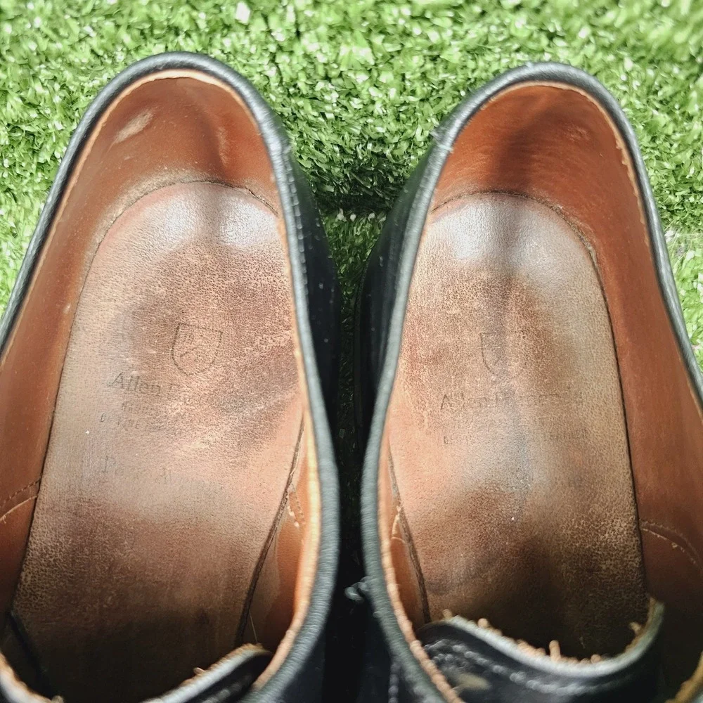 Allen Edmonds Park Avenue Black Leather Cap Toe Formal Dress Shoes Mens 13 A